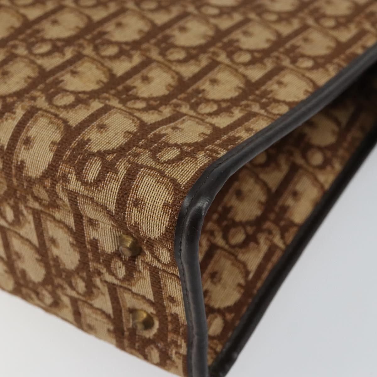 Dior Christian Dior Vintage Trotter Handbag Canvas Size ONE SIZE - 9 Thumbnail