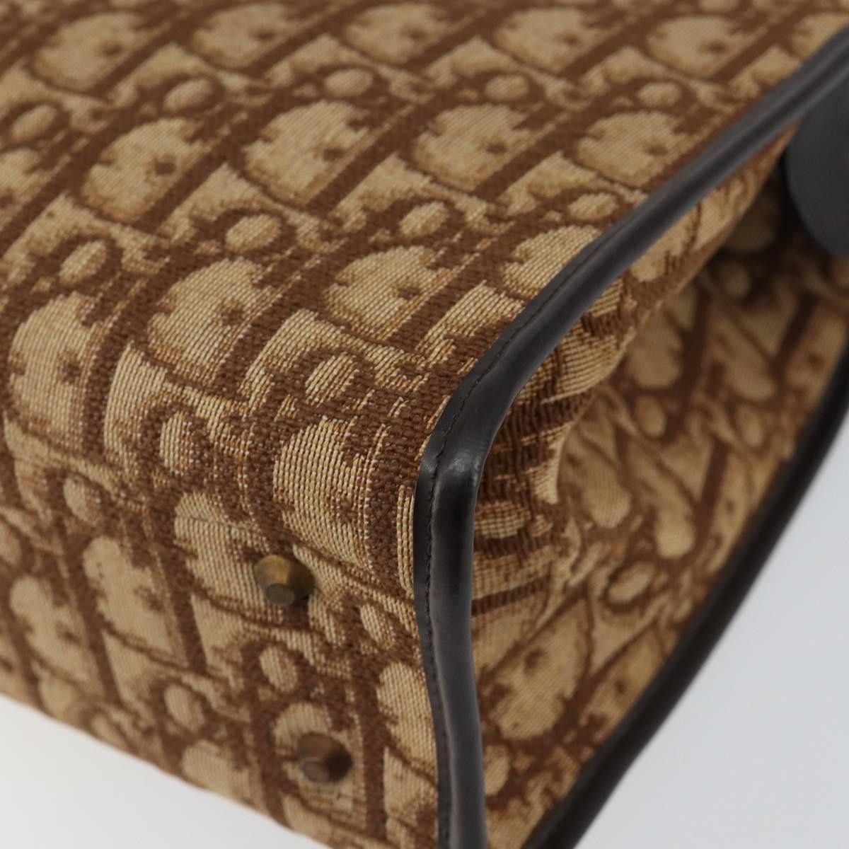 Dior Christian Dior Vintage Trotter Handbag Canvas Size ONE SIZE - 11 Thumbnail