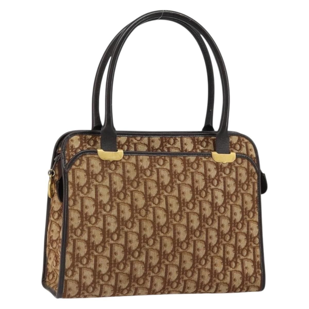 Dior Christian Dior Vintage Trotter Handbag Canvas Size ONE SIZE - 17 Thumbnail