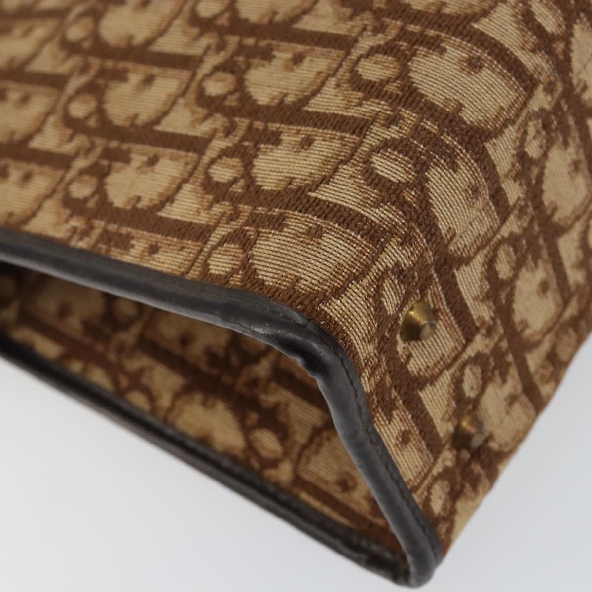 Dior Christian Dior Vintage Trotter Handbag Canvas Size ONE SIZE - 8 Thumbnail
