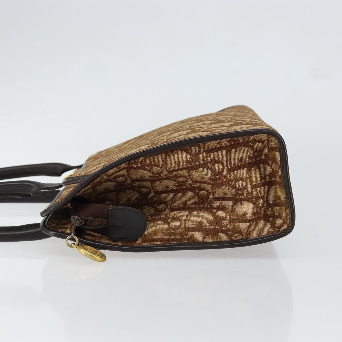 Dior Christian Dior Vintage Trotter Handbag Canvas Size ONE SIZE - 4 Thumbnail