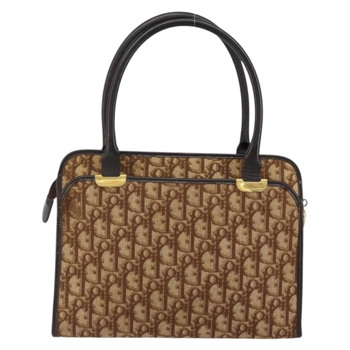 Dior Christian Dior Vintage Trotter Handbag Canvas Size ONE SIZE - 2 Thumbnail