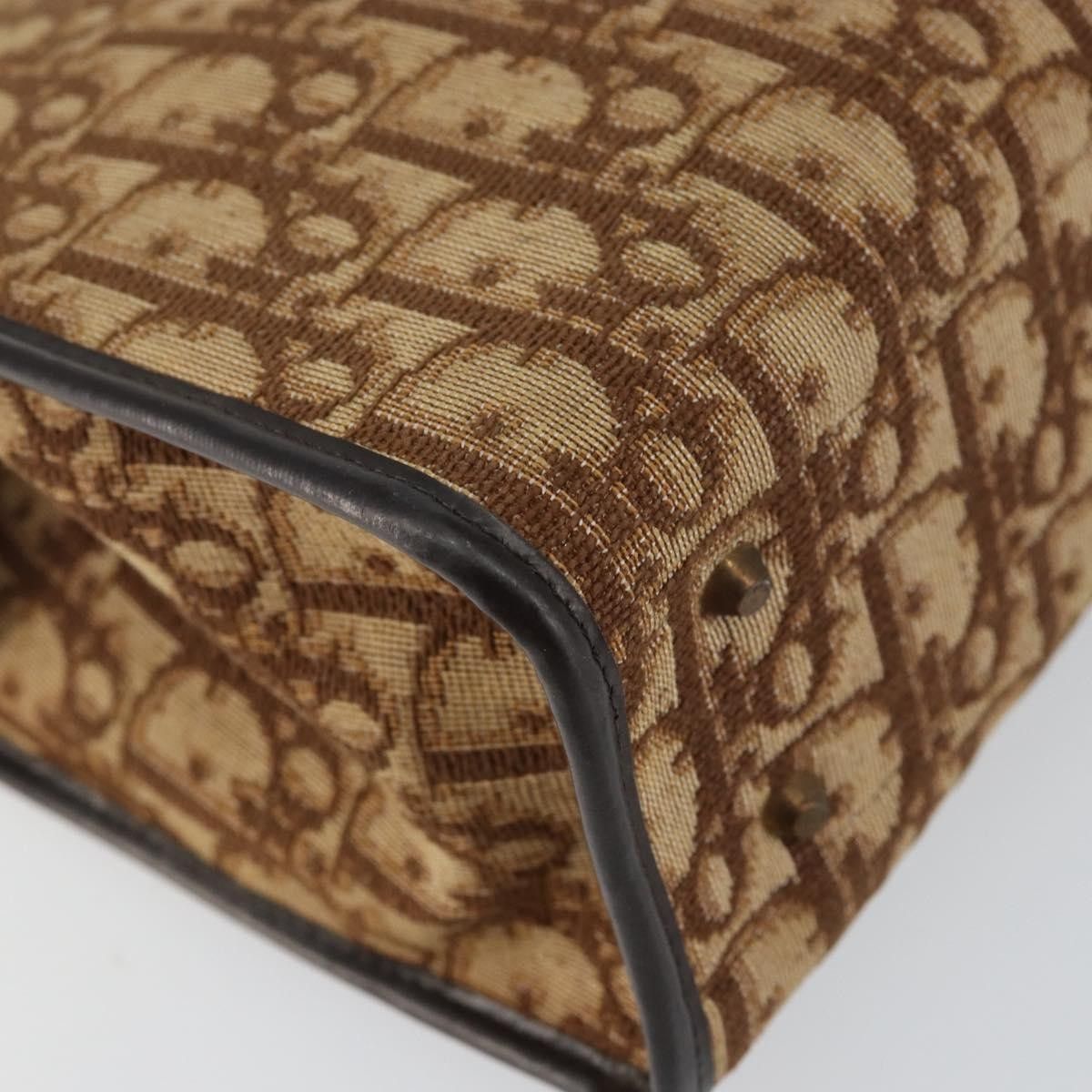 Dior Christian Dior Vintage Trotter Handbag Canvas Size ONE SIZE - 10 Thumbnail