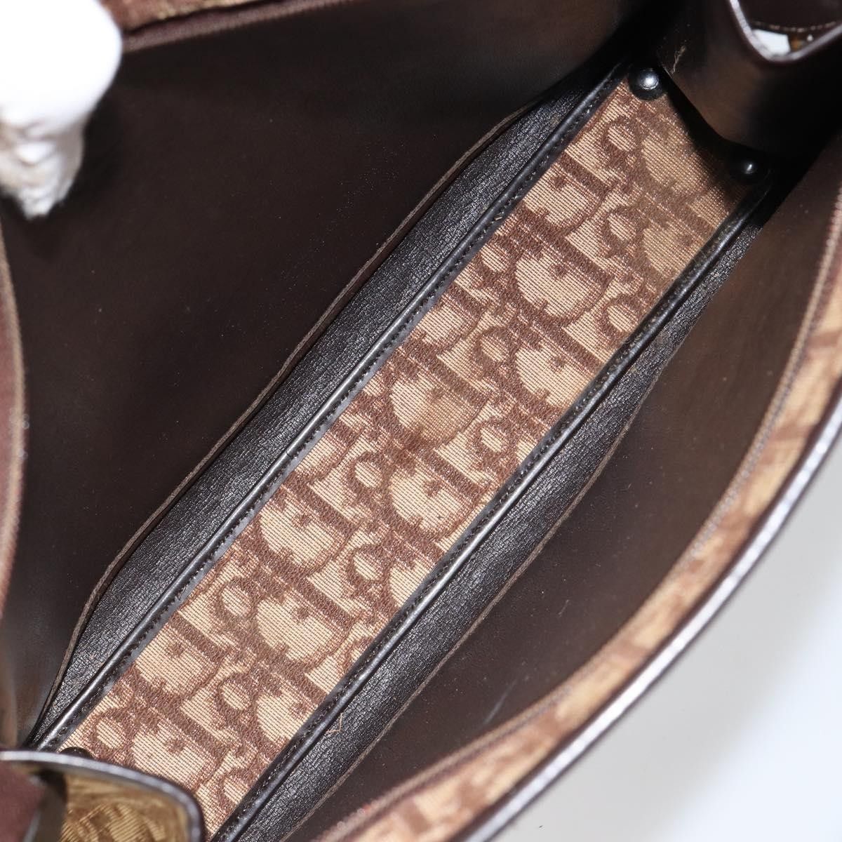Dior Christian Dior Vintage Trotter Handbag Canvas Size ONE SIZE - 5 Thumbnail