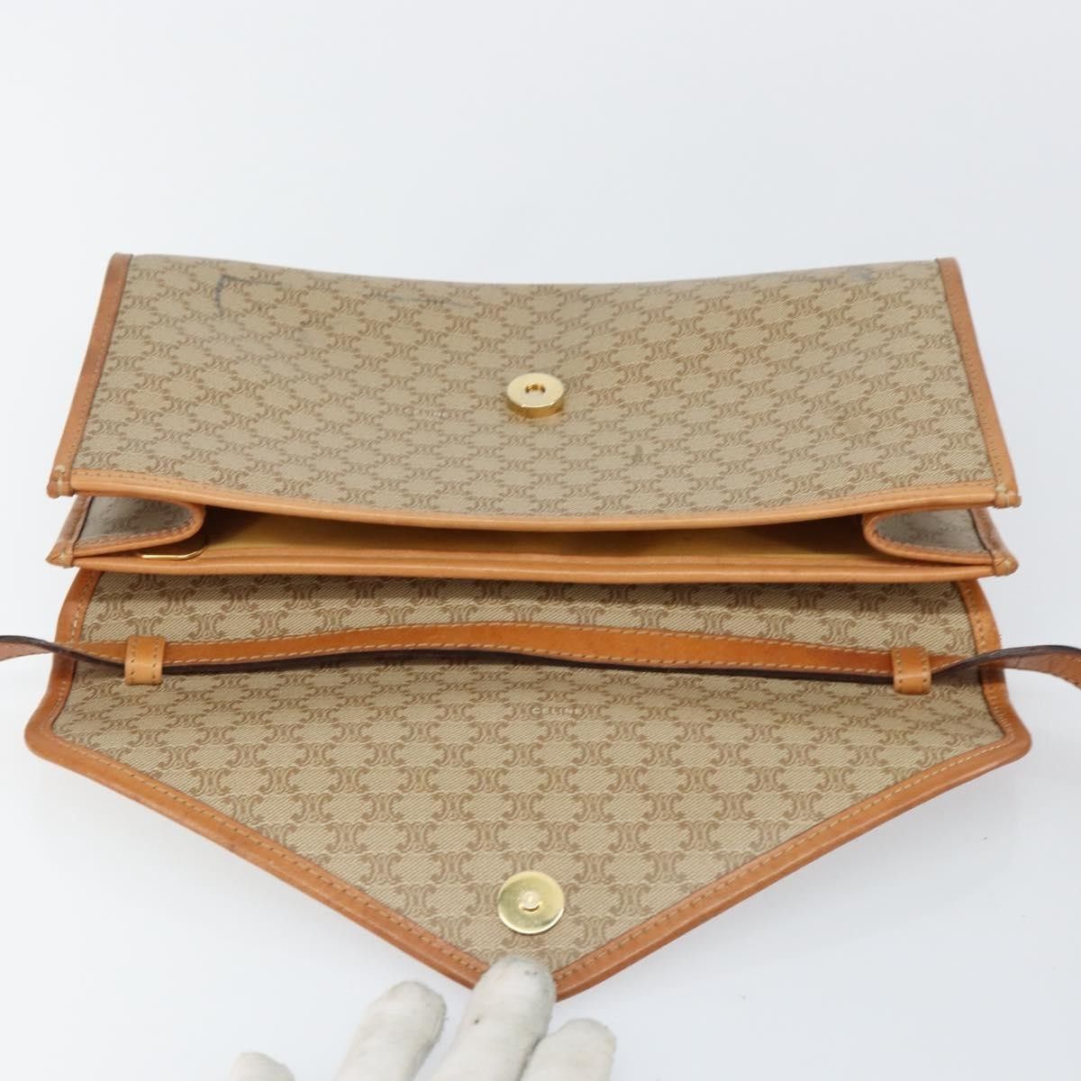 Celine Celine Vintage Macadam Canvas and Leather Size ONE SIZE - 17 Thumbnail