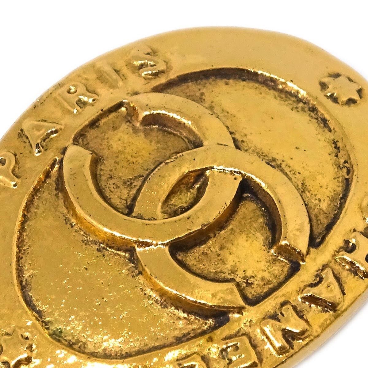 Chanel Chanel Vintage CC Oval Clip-On Earrings Metal Size ONE SIZE - 2 Thumbnail