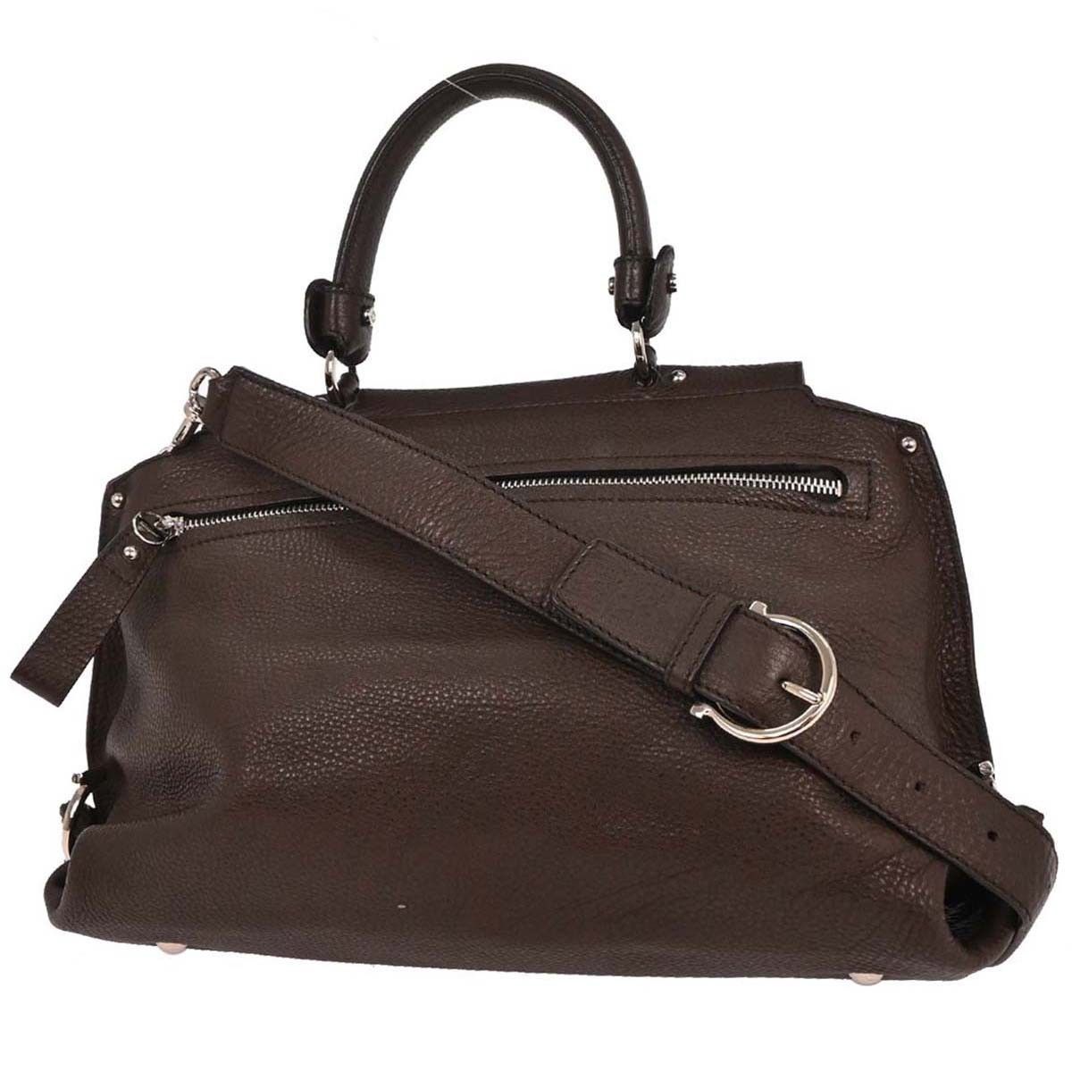 Salvatore Ferragamo Salvatore Ferragamo Sofia Satchel Grainy Leather Size ONE SIZE - 2 Thumbnail