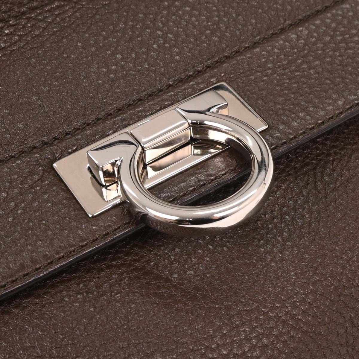 Salvatore Ferragamo Salvatore Ferragamo Sofia Satchel Grainy Leather Size ONE SIZE - 8 Thumbnail