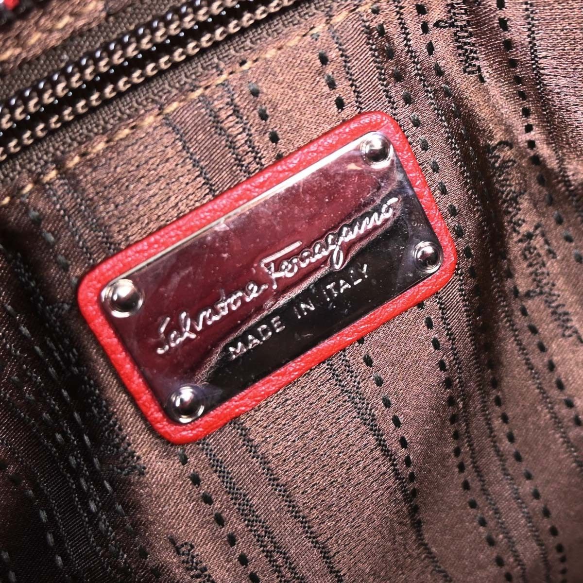 Salvatore Ferragamo Salvatore Ferragamo Sofia Satchel Grainy Leather Size ONE SIZE - 4 Thumbnail
