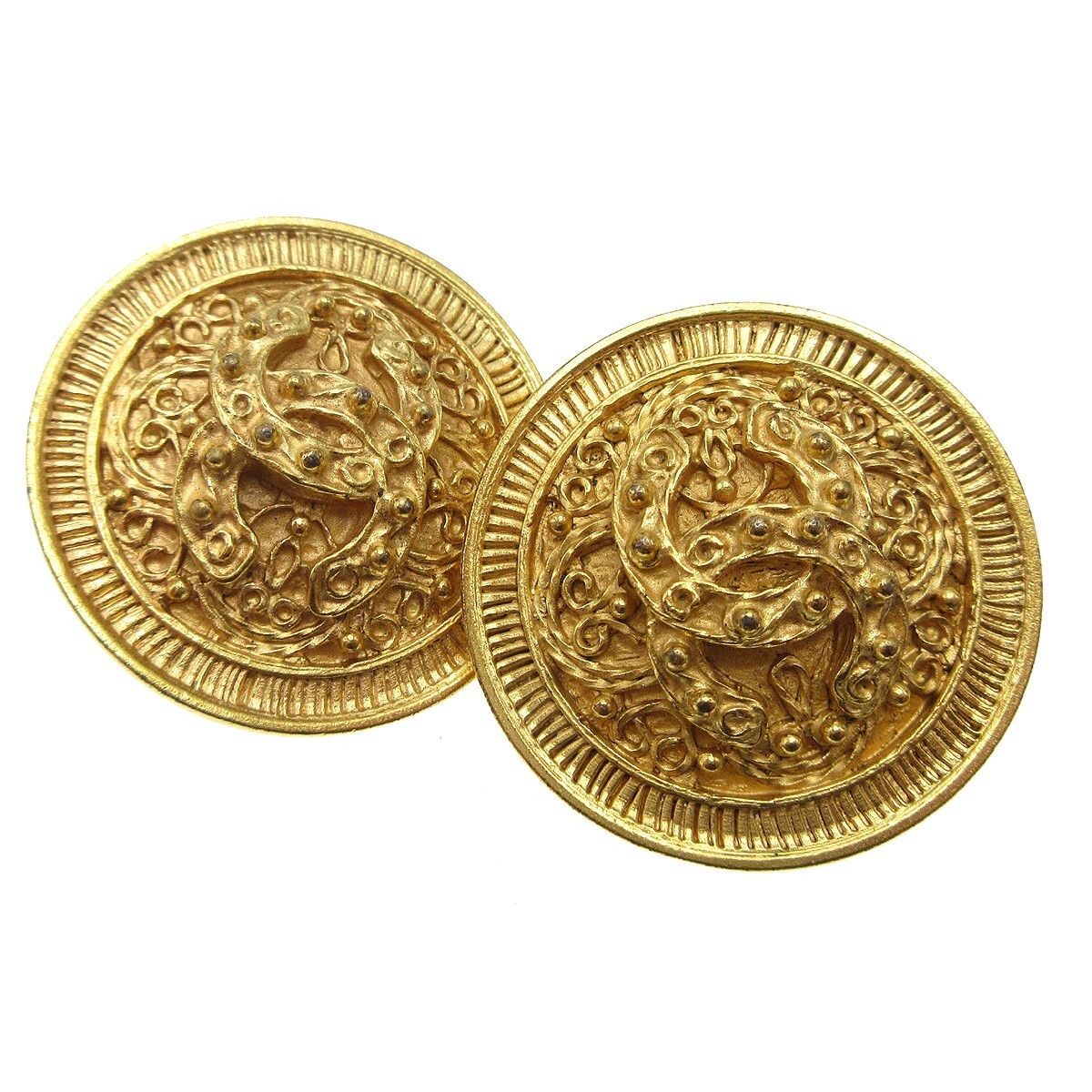 Chanel Chanel CC Round Earrings Metal Size ONE SIZE - 2 Thumbnail