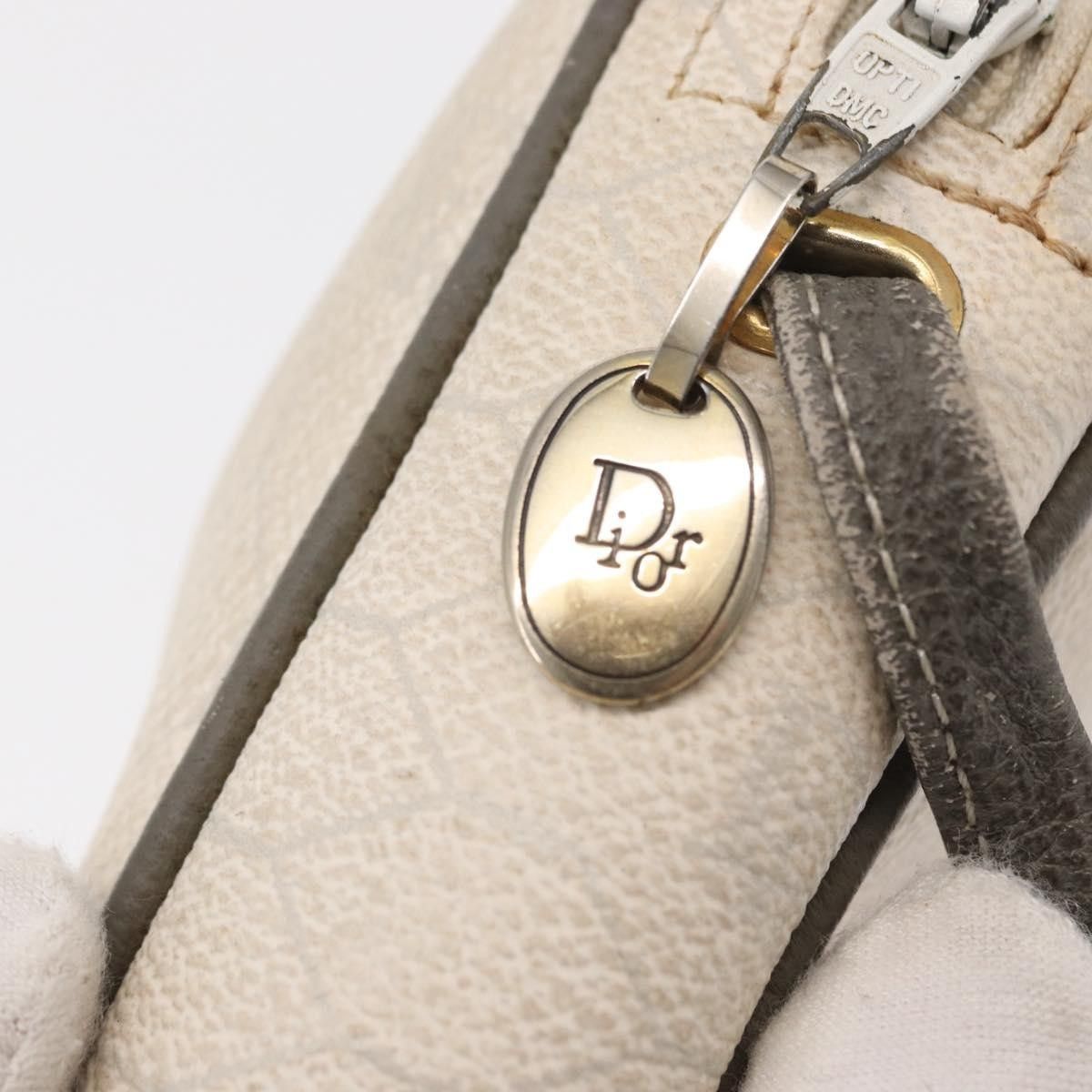 Christian Dior Vintage Honeycomb Shoulder Bag Canvas