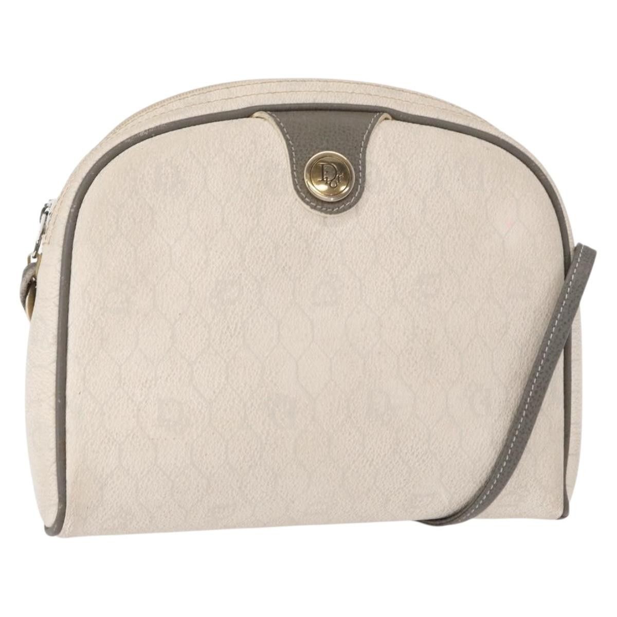 Christian Dior Vintage Honeycomb Shoulder Bag Canvas