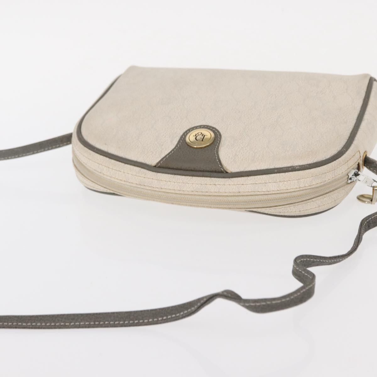 Christian Dior Vintage Honeycomb Shoulder Bag Canvas