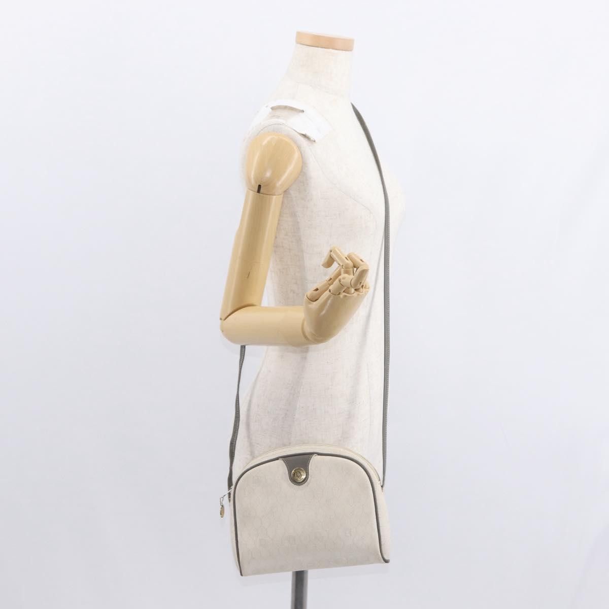 Christian Dior Vintage Honeycomb Shoulder Bag Canvas