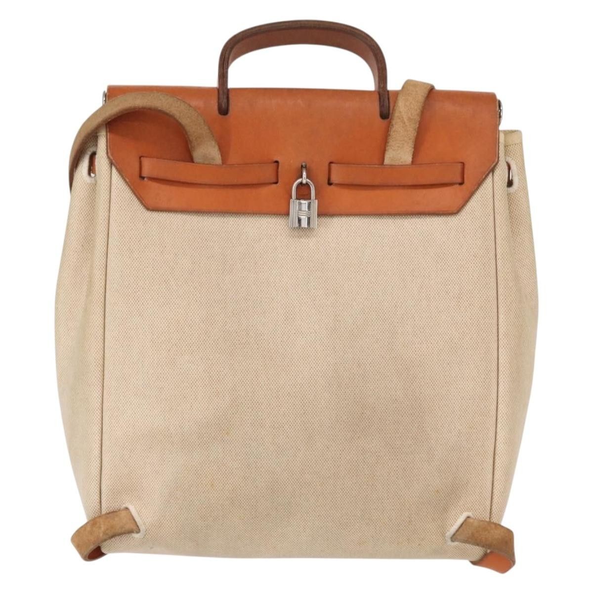 Hermes Hermes Herbag A Dos Backpack Toile Size ONE SIZE - 2 Thumbnail
