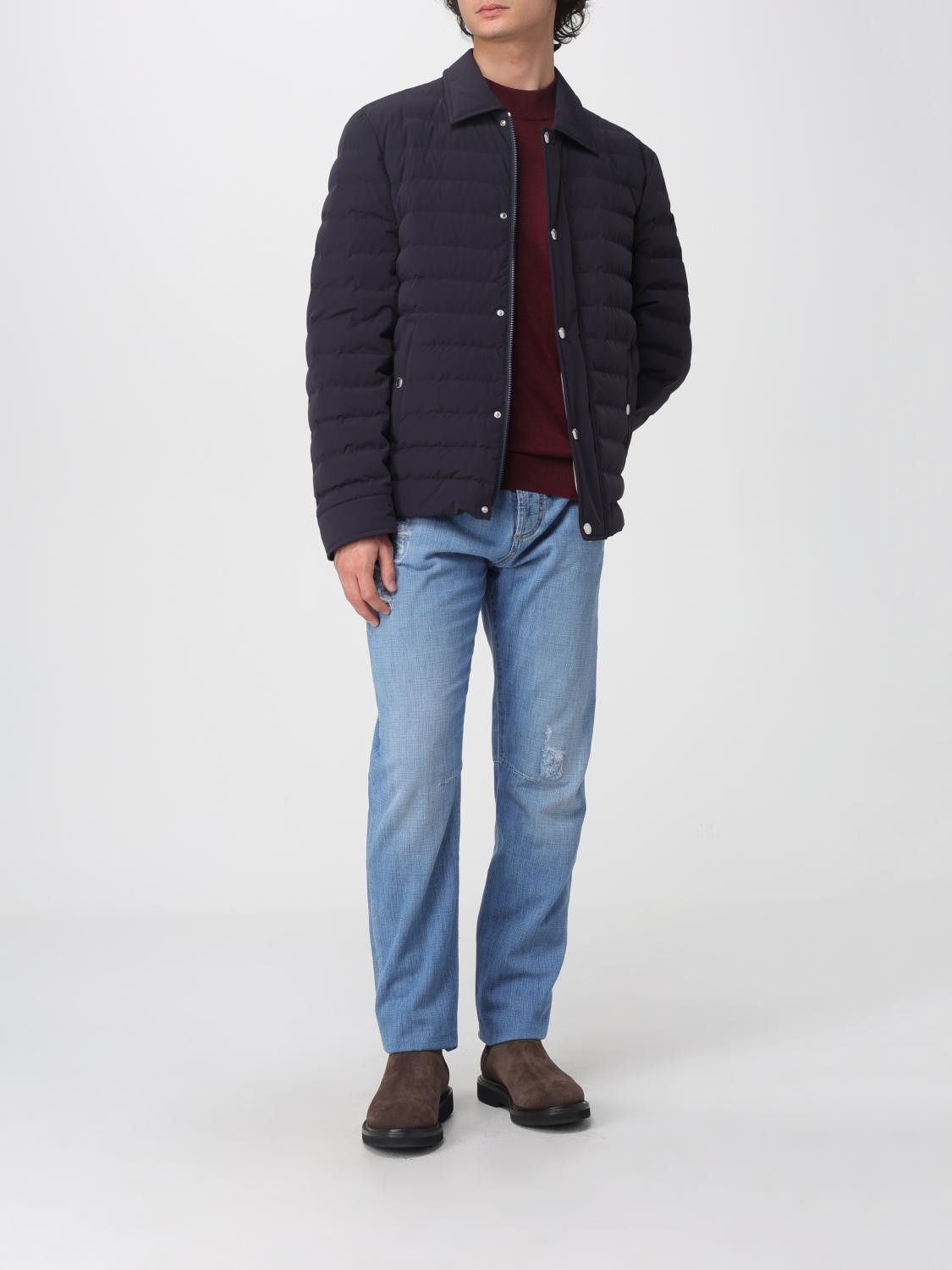 Brunello Cucinelli Brunello Cucinelli Jacket Men Navy Size US XL / EU 56 / 4 - 2 Thumbnail