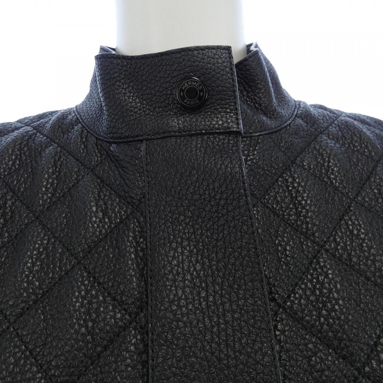 Hermes Hermes Hermes Leather Jacket Leather Outerwear DUTY FREE for USA Size ONE SIZE - 5 Thumbnail