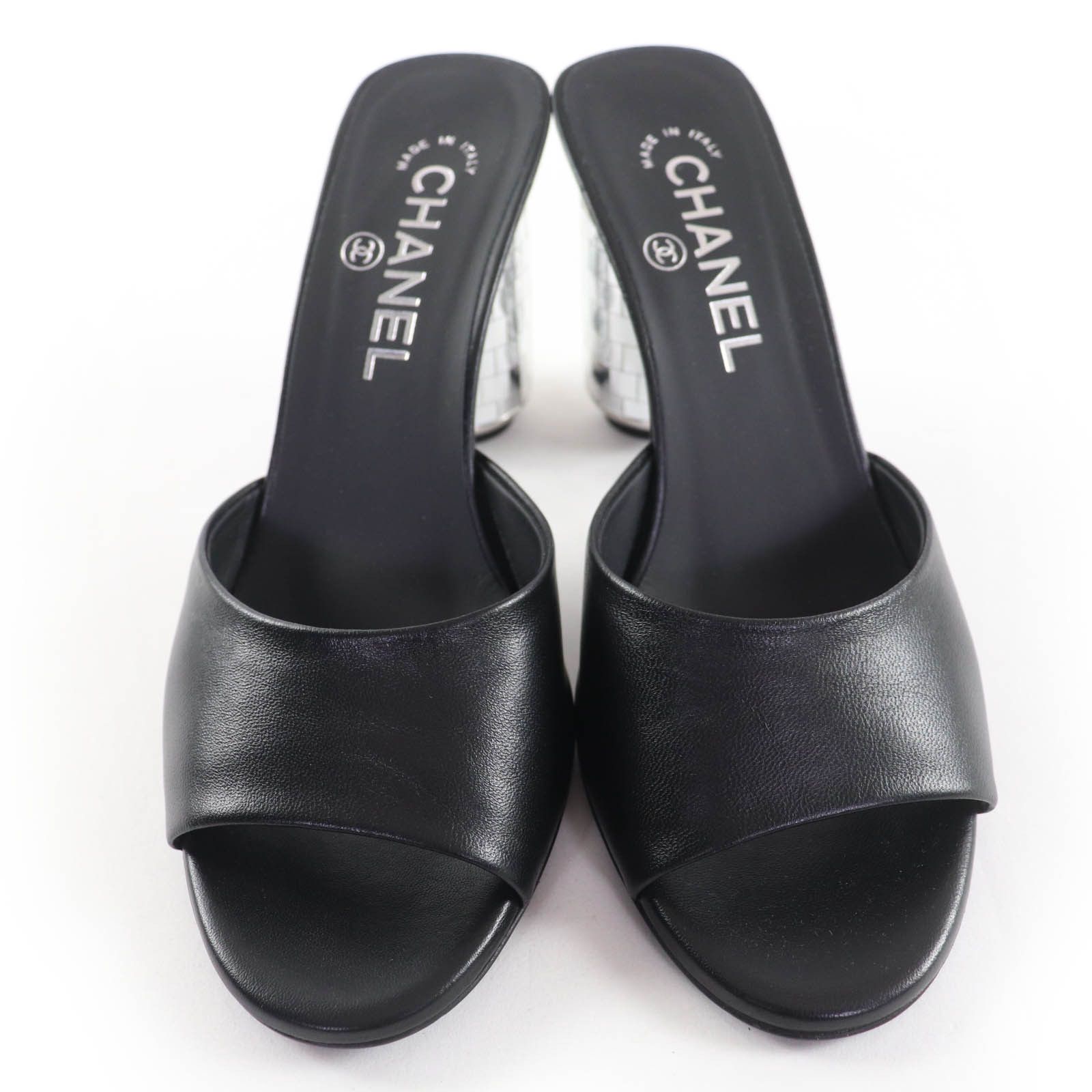 Chanel Chanel Chanel COCO Mark Mirror Leather Sandals Leather Shoes G45358 DUTY FREE for USA Size ONE SIZE - 4 Thumbnail