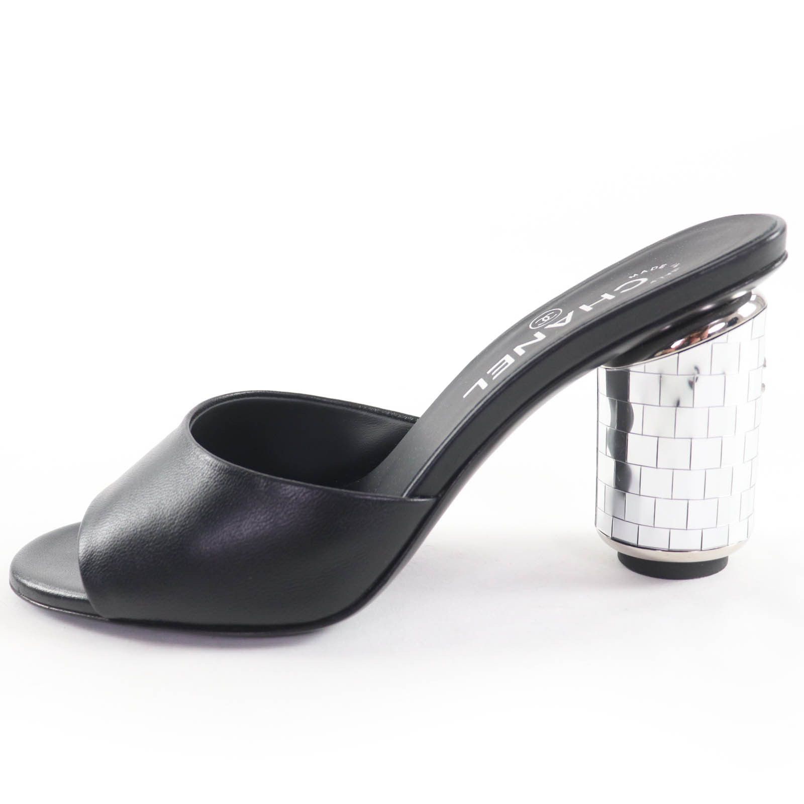 Chanel Chanel Chanel COCO Mark Mirror Leather Sandals Leather Shoes G45358 DUTY FREE for USA Size ONE SIZE - 5 Thumbnail