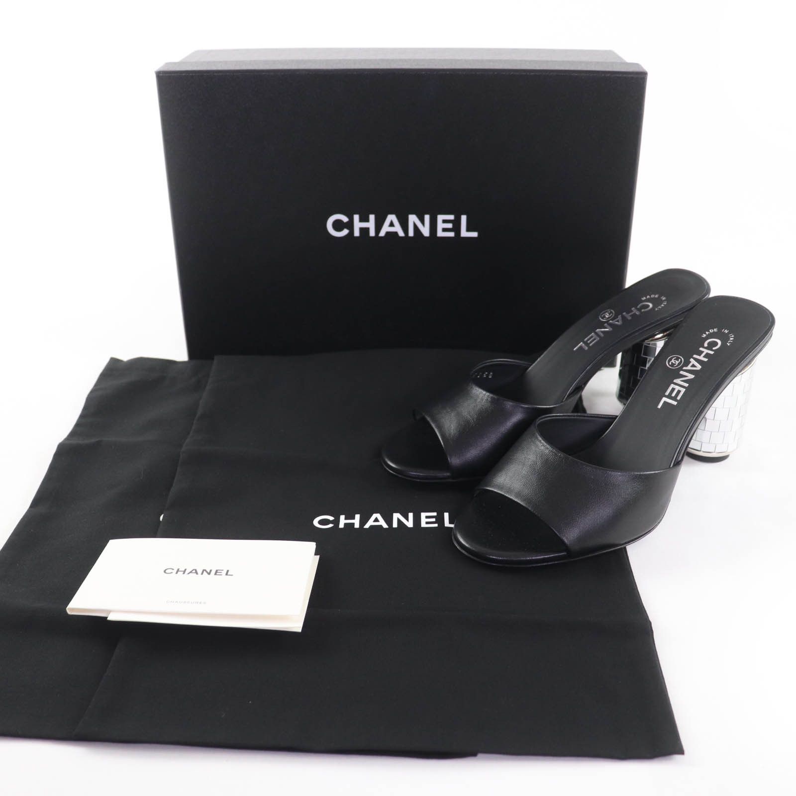 Chanel Chanel Chanel COCO Mark Mirror Leather Sandals Leather Shoes G45358 DUTY FREE for USA Size ONE SIZE - 2 Thumbnail