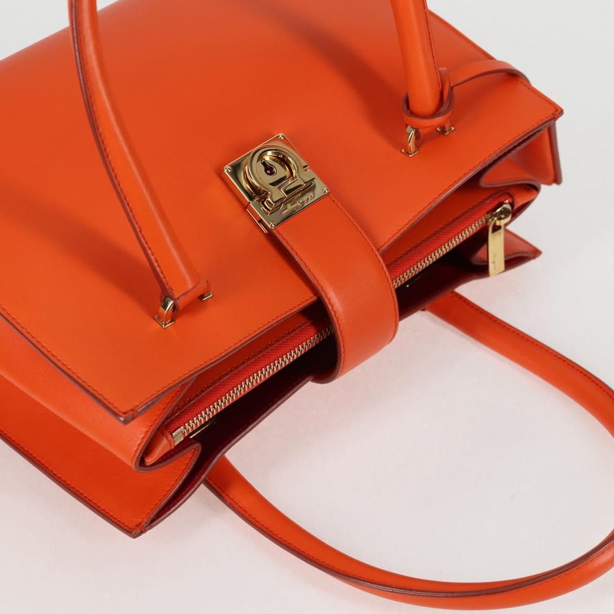Salvatore Ferragamo Salvatore Ferragamo Gancio Lock Tote Leather Size ONE SIZE - 16 Thumbnail