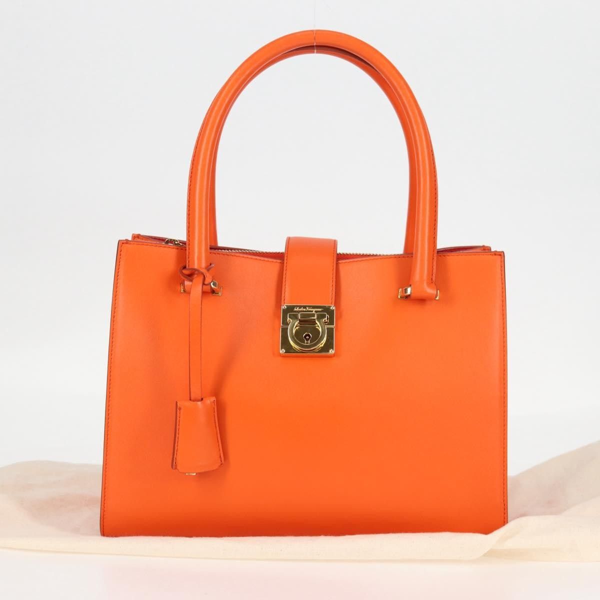 Salvatore Ferragamo Salvatore Ferragamo Gancio Lock Tote Leather Size ONE SIZE - 13 Thumbnail