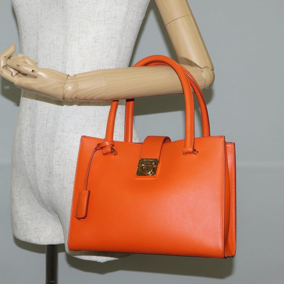 Salvatore Ferragamo Salvatore Ferragamo Gancio Lock Tote Leather Size ONE SIZE - 14 Thumbnail