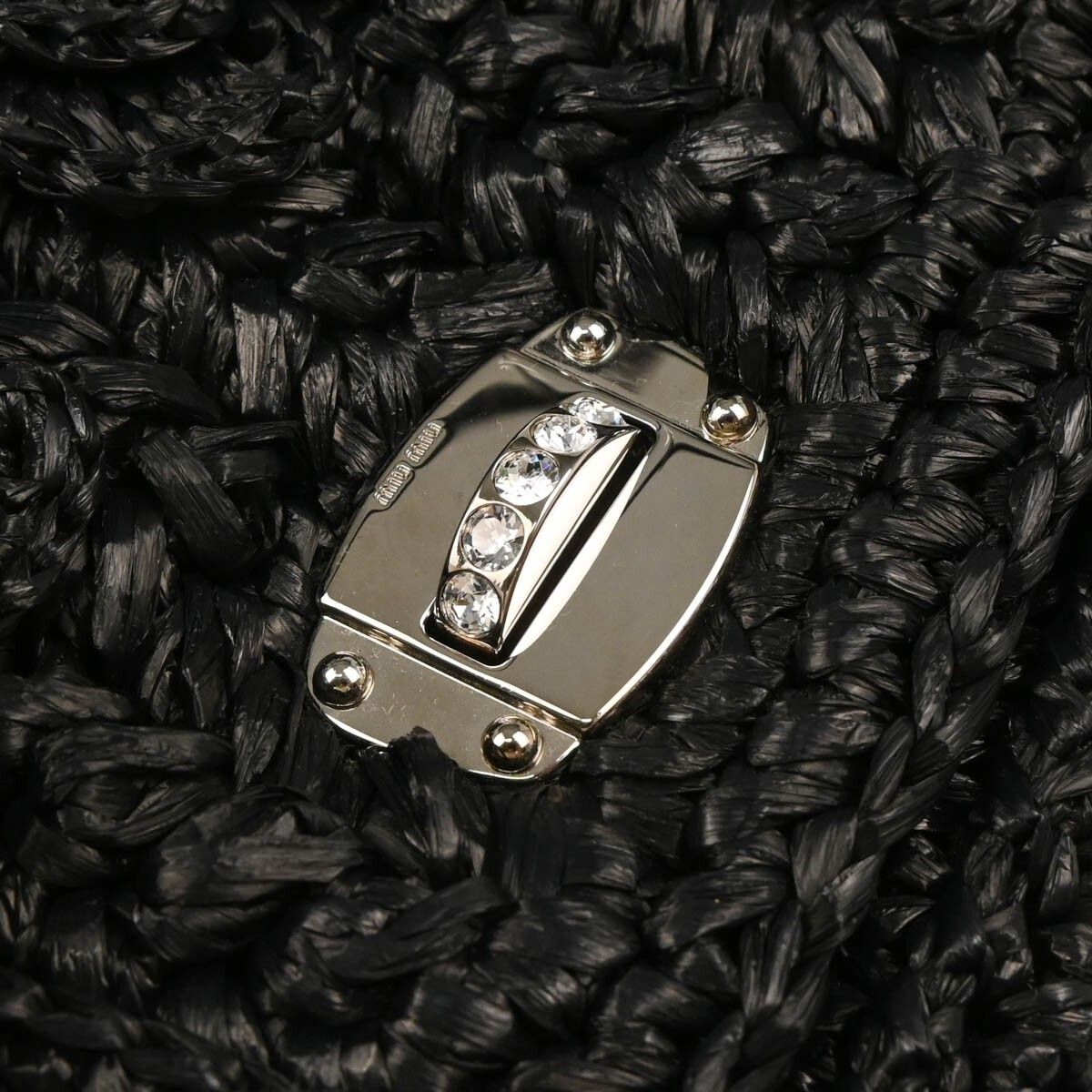 Miu Miu Miu Miu Crystal Clutch Crochet Raffia Size ONE SIZE - 8 Thumbnail