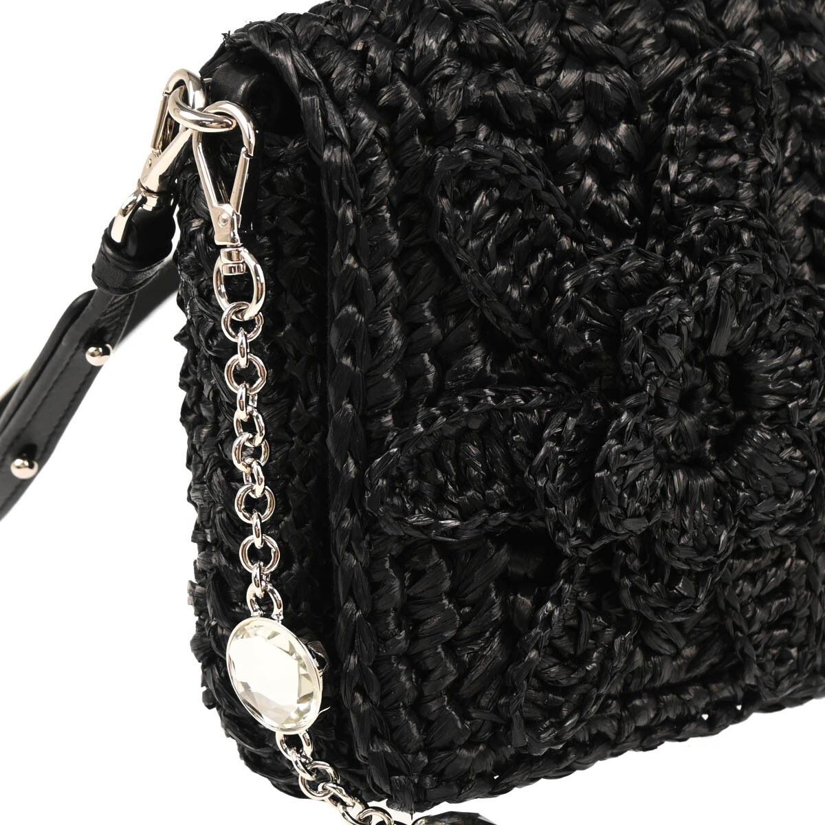 Miu Miu Miu Miu Crystal Clutch Crochet Raffia Size ONE SIZE - 6 Thumbnail