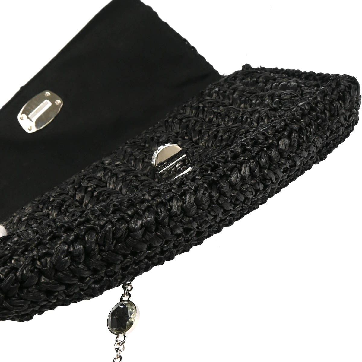 Miu Miu Miu Miu Crystal Clutch Crochet Raffia Size ONE SIZE - 7 Thumbnail