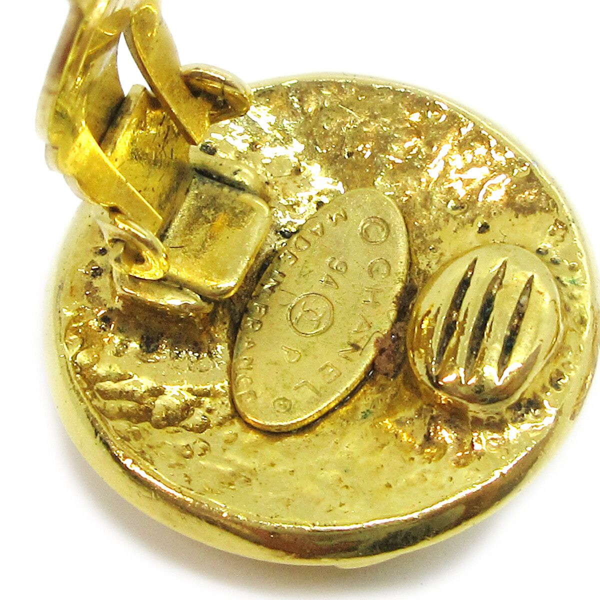 Chanel Chanel CC Button Clip-On Metal Size ONE SIZE - 3 Thumbnail
