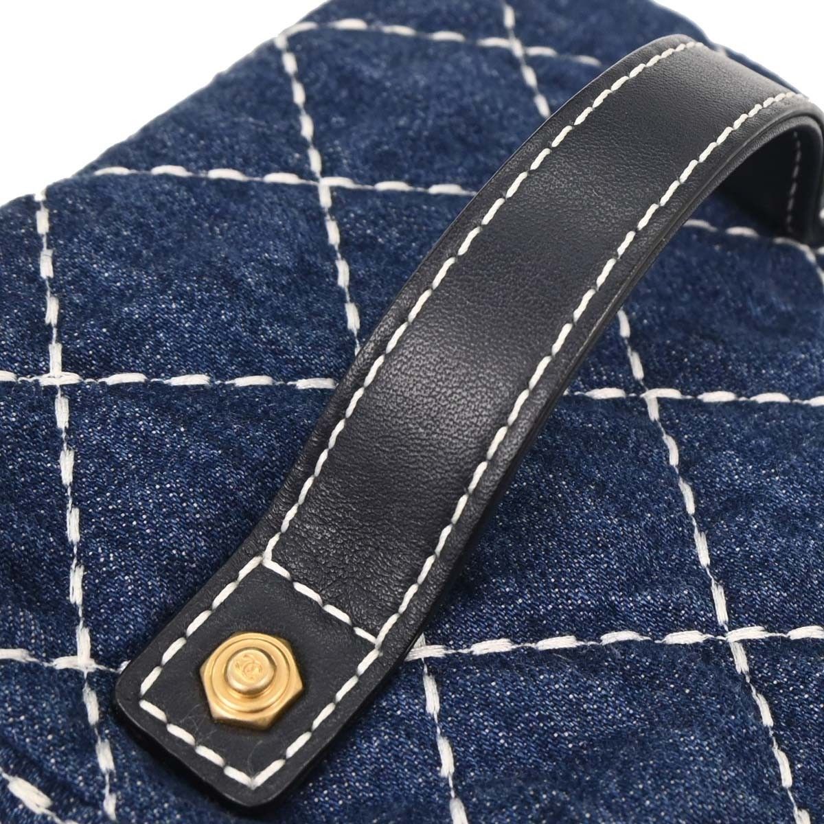 Chanel Chanel Vanity Case Quilted Denim Size ONE SIZE - 7 Thumbnail