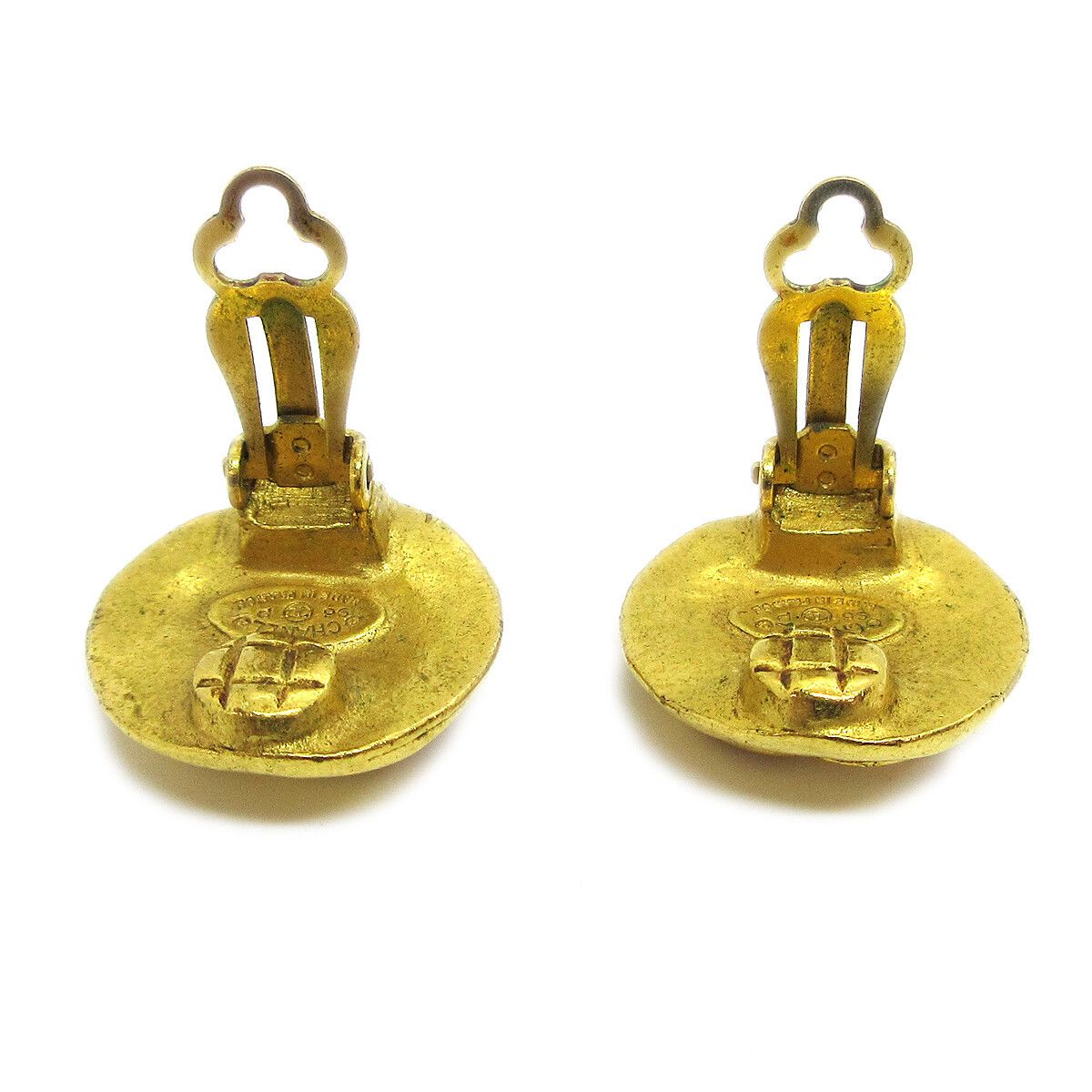 Chanel Chanel Vintage CC Round Clip-On Metal Size ONE SIZE - 2 Thumbnail