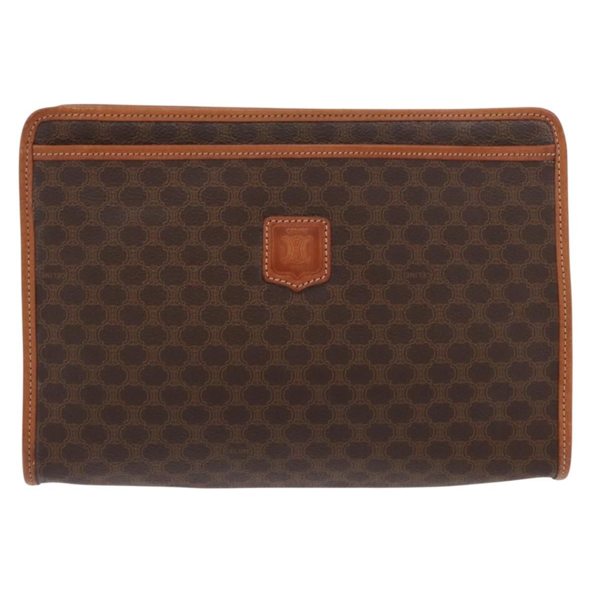 Celine Celine Macadam Pochette Canvas and Leather Size ONE SIZE - 16 Thumbnail
