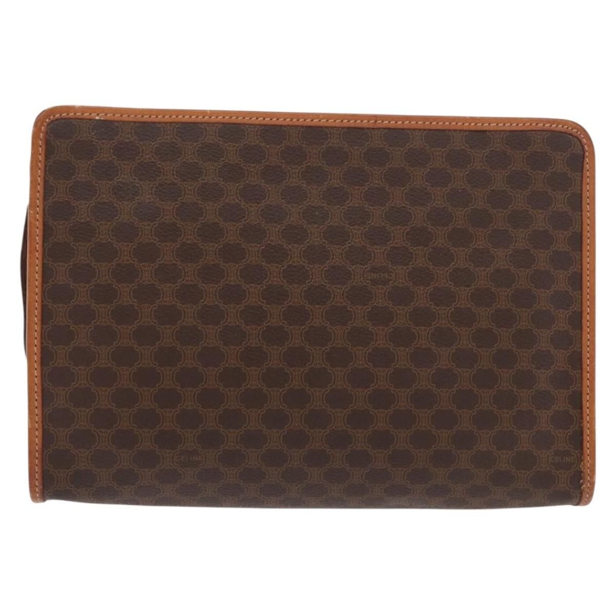 Celine Celine Macadam Pochette Canvas and Leather Size ONE SIZE - 2 Thumbnail