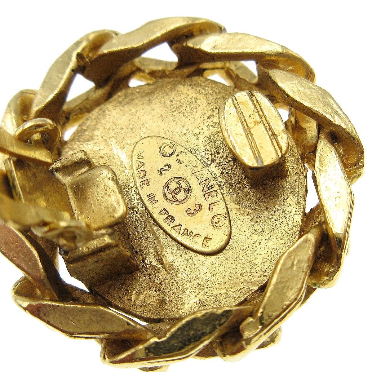 Chanel Chanel CC Button Clip-On Metal with Faux Pearl Size ONE SIZE - 4 Thumbnail