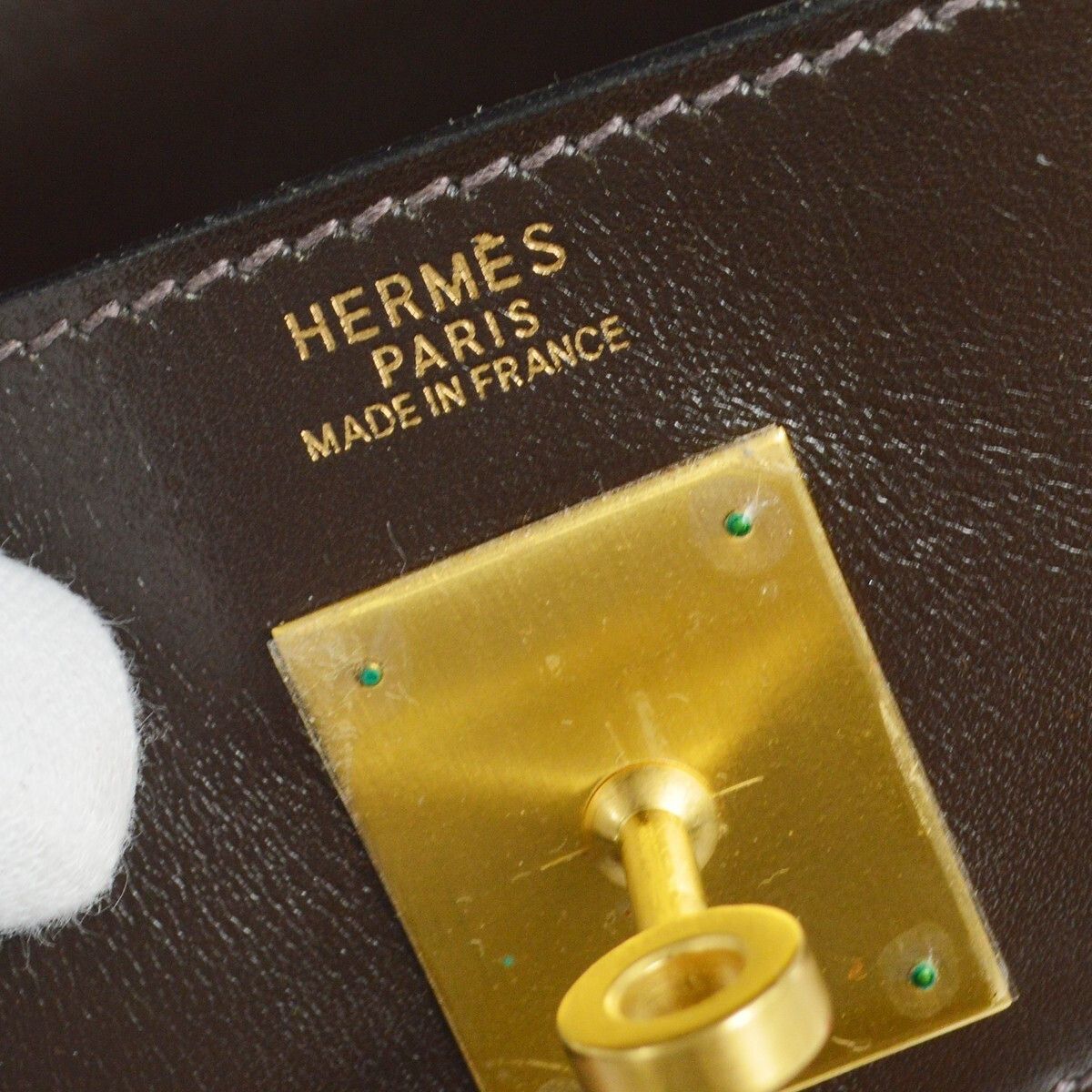 Hermes Hermes Kelly Handbag Vibrato and Box Calf with Gold Hardware Size ONE SIZE - 4 Thumbnail