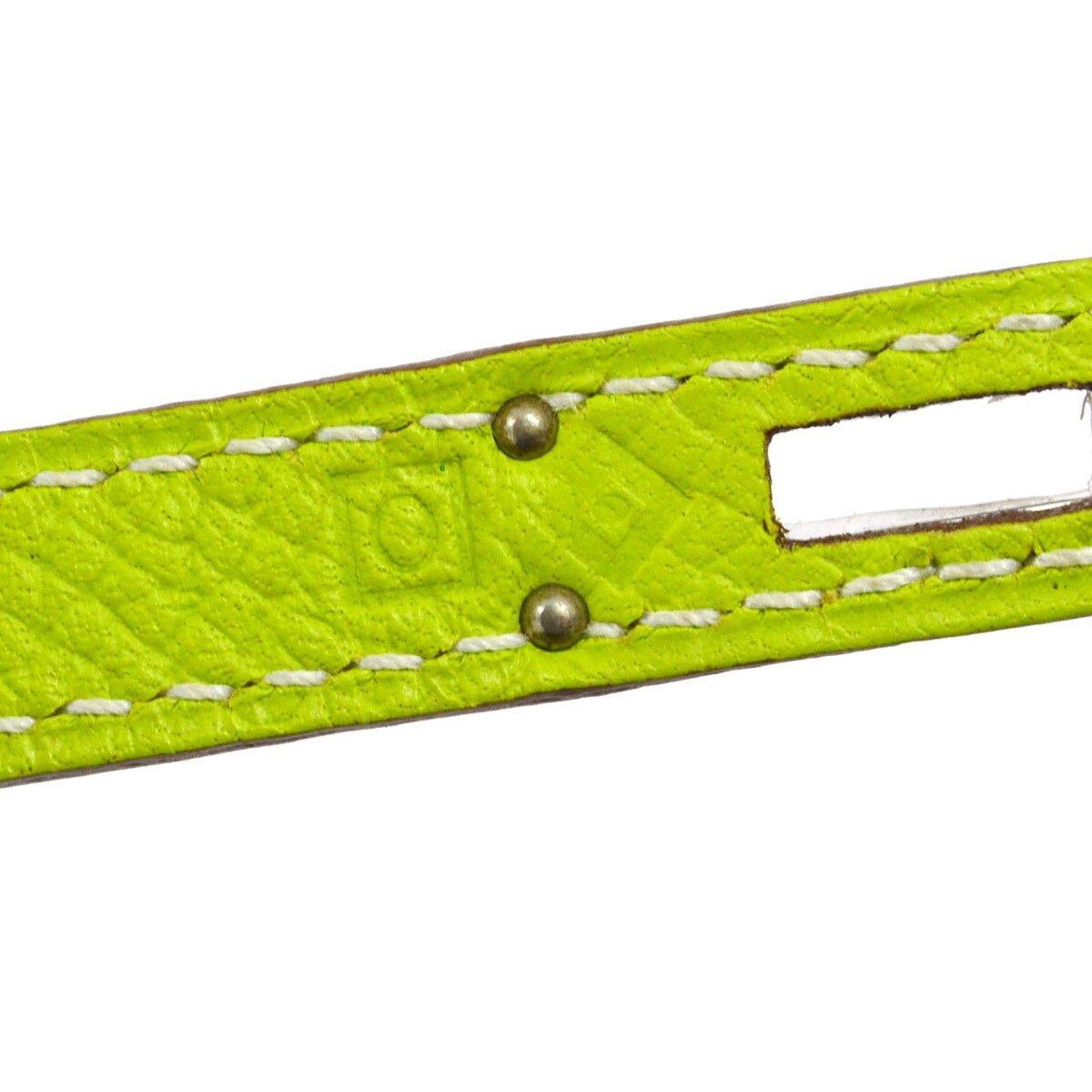 Hermes Hermes Kelly Mini II Bag Green Epsom with Palladium Hardware Size ONE SIZE - 5 Thumbnail