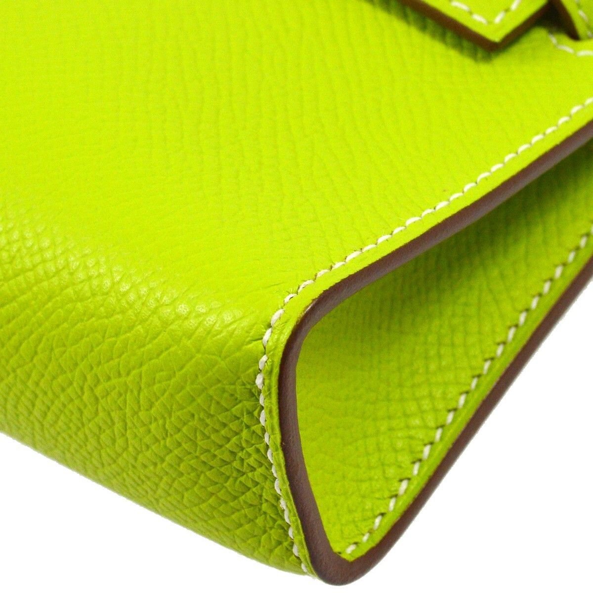 Hermes Hermes Kelly Mini II Bag Green Epsom with Palladium Hardware Size ONE SIZE - 6 Thumbnail