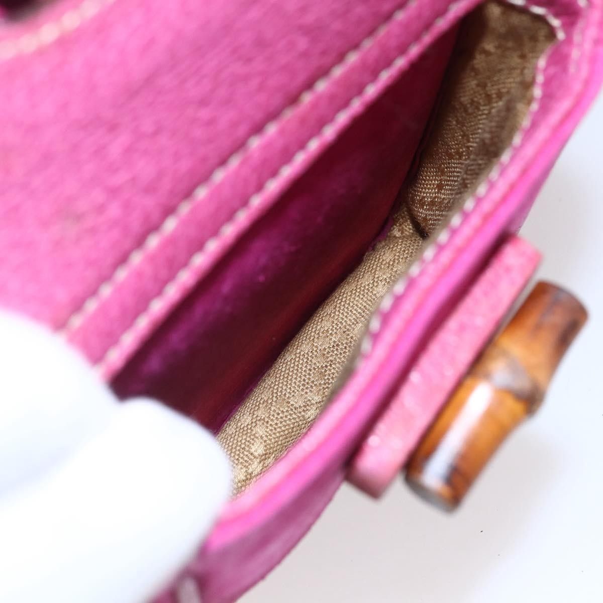 Gucci Gucci Vintage Bamboo Backpack Suede Size ONE SIZE - 24 Thumbnail