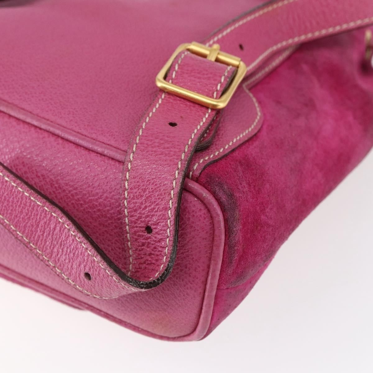 Gucci Gucci Vintage Bamboo Backpack Suede Size ONE SIZE - 12 Thumbnail