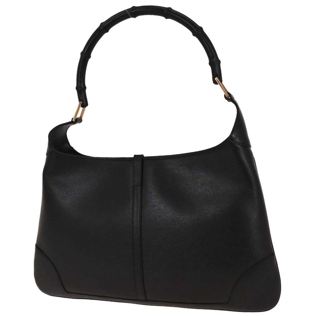 Gucci Gucci Vintage Bamboo Lobster Clasp Jackie O Shoulder Bag Leather Size ONE SIZE - 2 Thumbnail