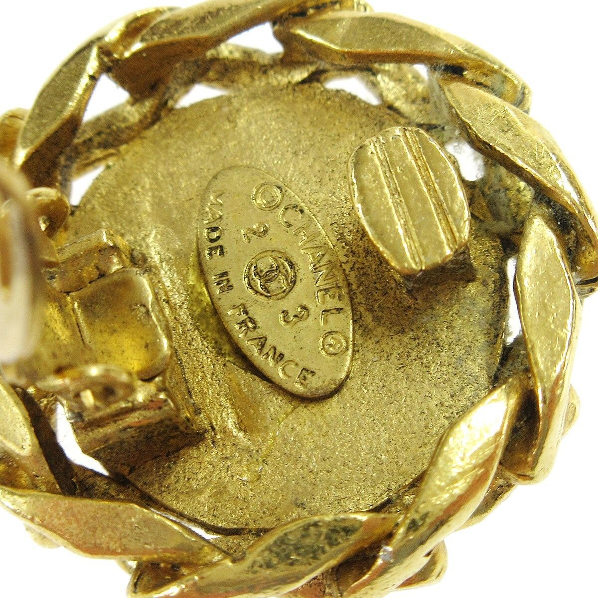 Chanel Chanel CC Button Clip-On Metal with Faux Pearl Size ONE SIZE - 3 Thumbnail