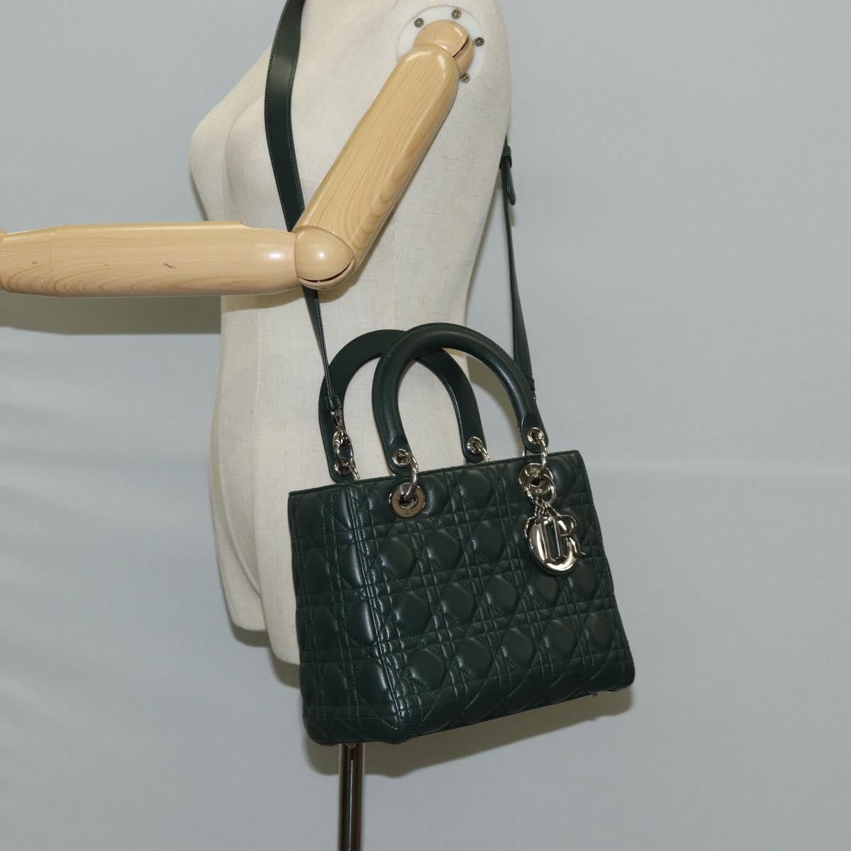 Dior Christian Dior Vintage Lady Dior Bag Cannage Quilt Lambskin Size ONE SIZE - 24 Thumbnail