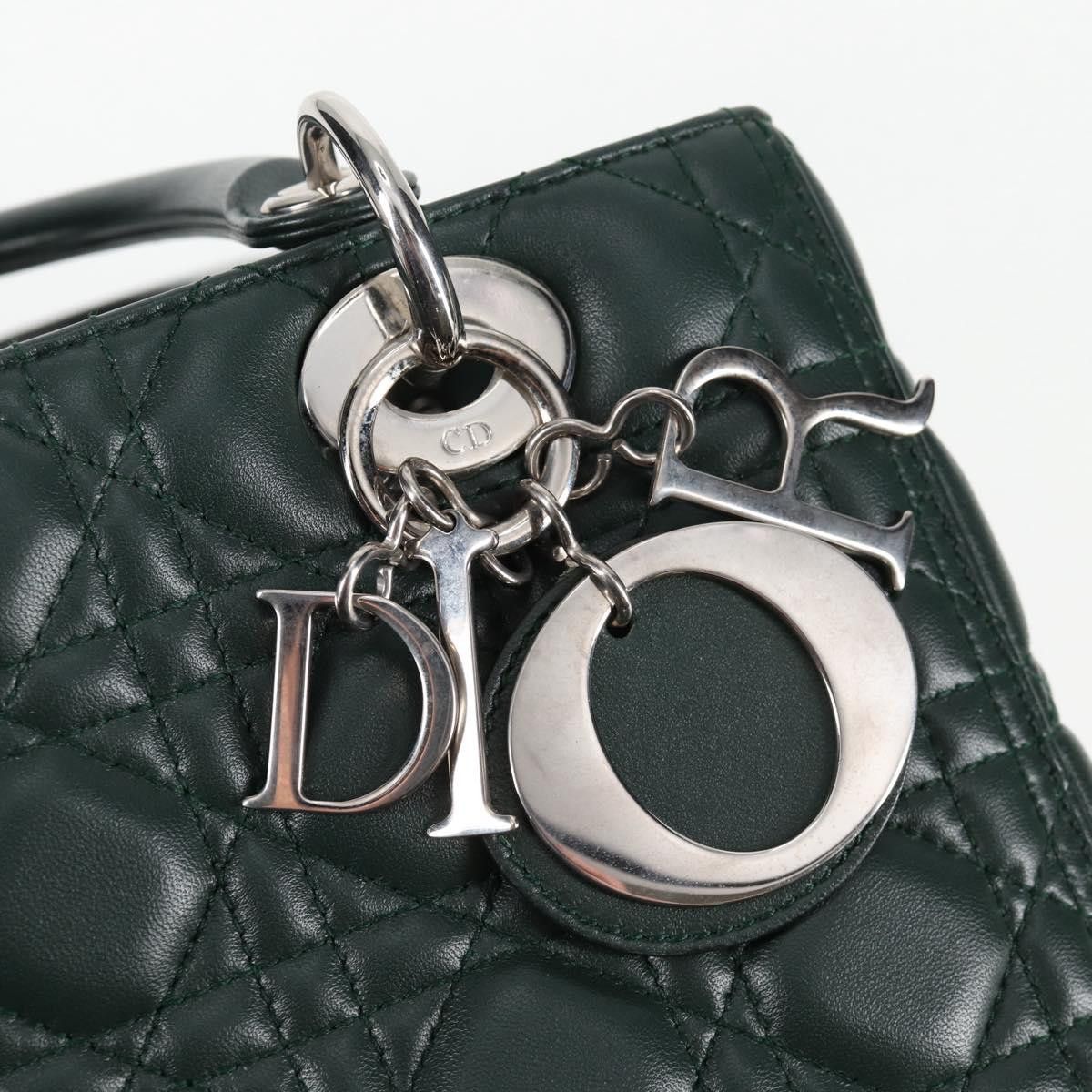 Dior Christian Dior Vintage Lady Dior Bag Cannage Quilt Lambskin Size ONE SIZE - 16 Thumbnail