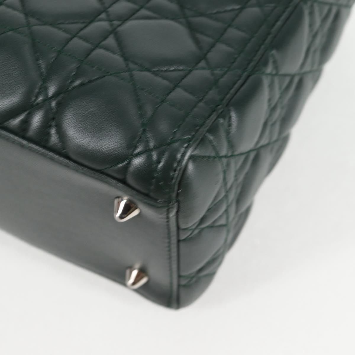 Dior Christian Dior Vintage Lady Dior Bag Cannage Quilt Lambskin Size ONE SIZE - 6 Thumbnail