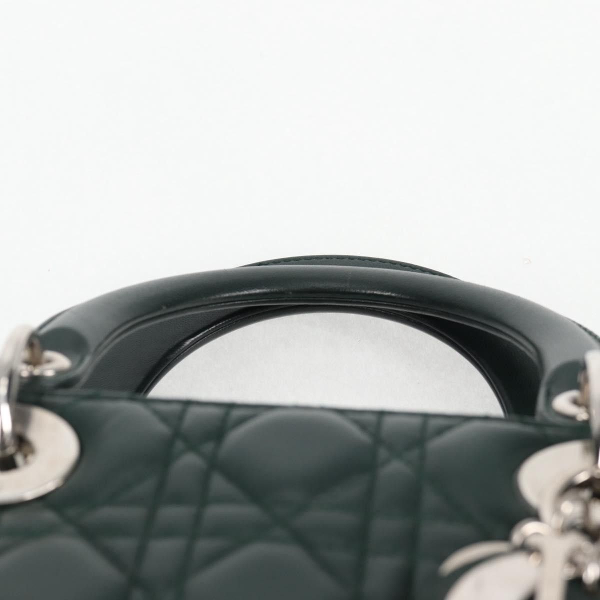 Dior Christian Dior Vintage Lady Dior Bag Cannage Quilt Lambskin Size ONE SIZE - 8 Thumbnail