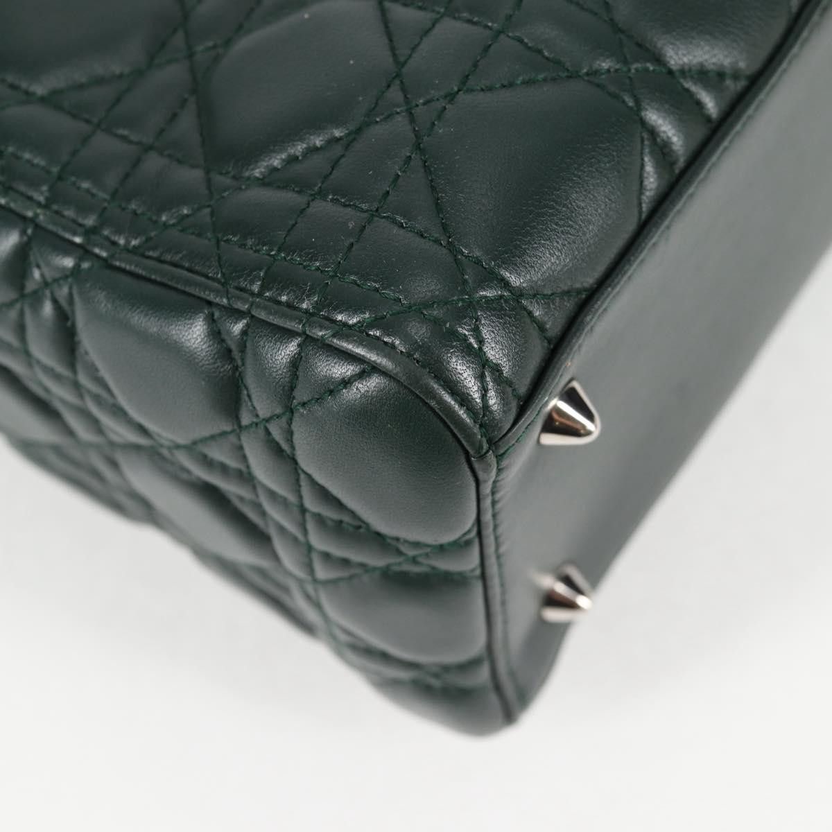 Dior Christian Dior Vintage Lady Dior Bag Cannage Quilt Lambskin Size ONE SIZE - 19 Thumbnail