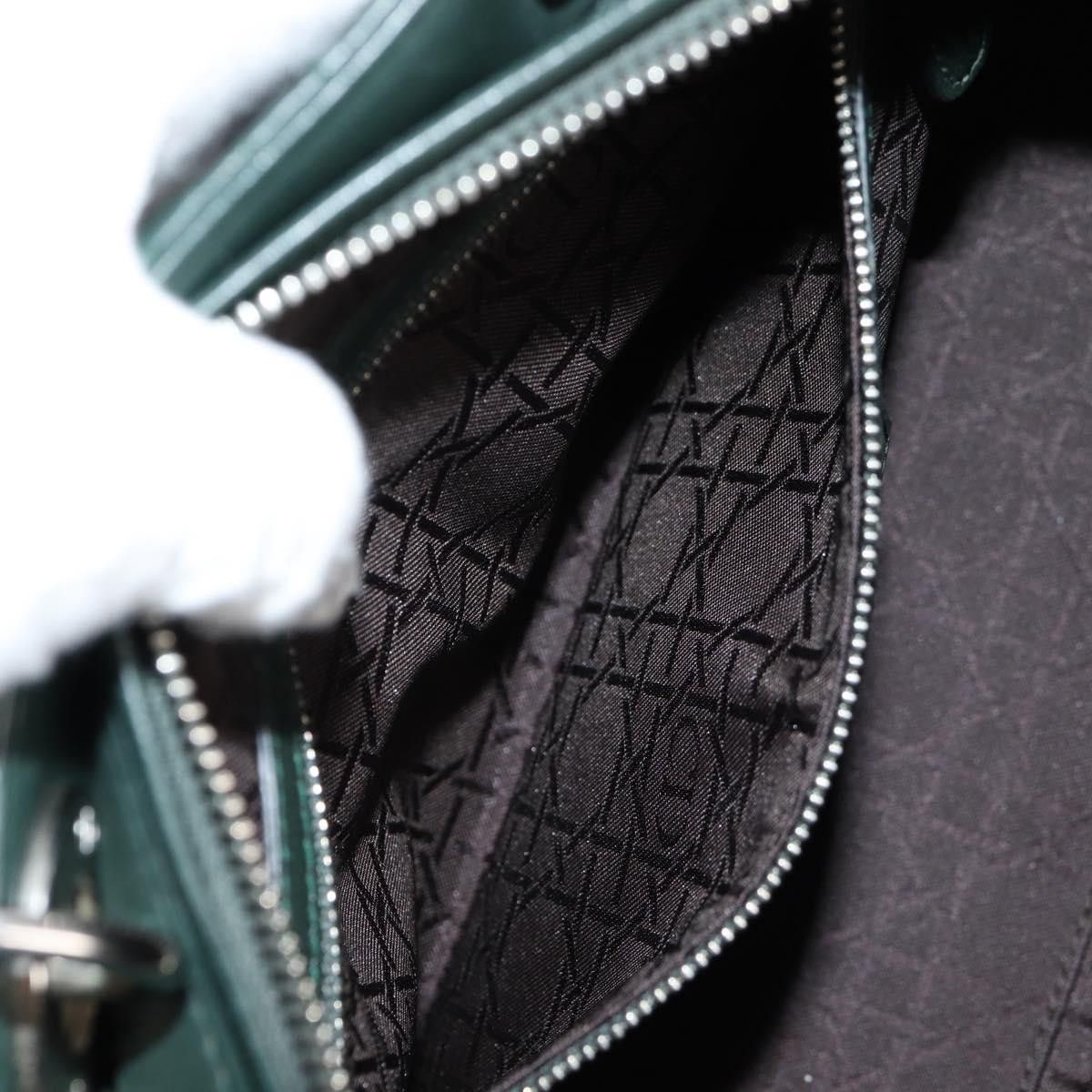 Dior Christian Dior Vintage Lady Dior Bag Cannage Quilt Lambskin Size ONE SIZE - 12 Thumbnail