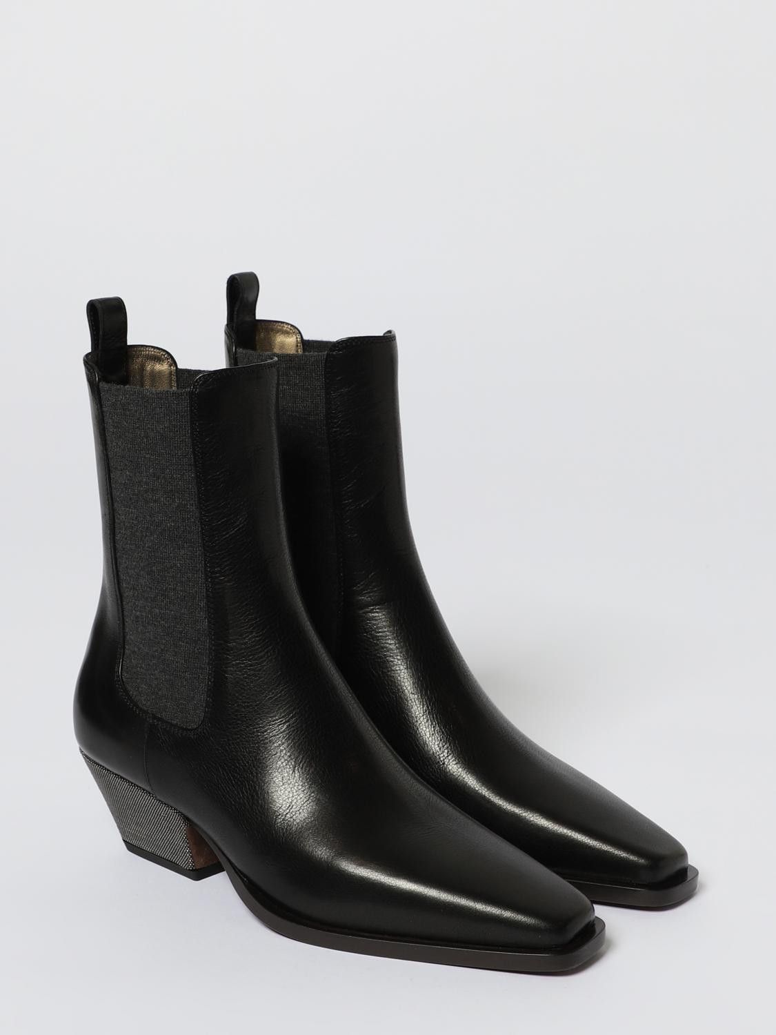 Brunello Cucinelli Brunello Cucinelli Boots Woman Black Size US 11 / IT 41 - 2 Thumbnail